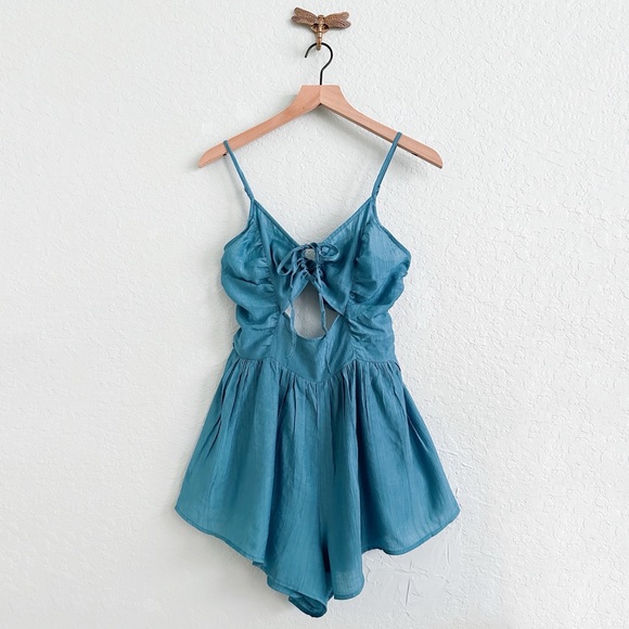 NWT•Cider•Blue Romper - Picture 1 of 11
